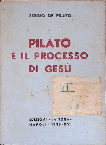 Pilato processo di gesù - e,