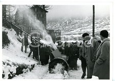 1955 ca CERVINIA Convegno viabilità invernale - Sgombraneve in funzione *Foto