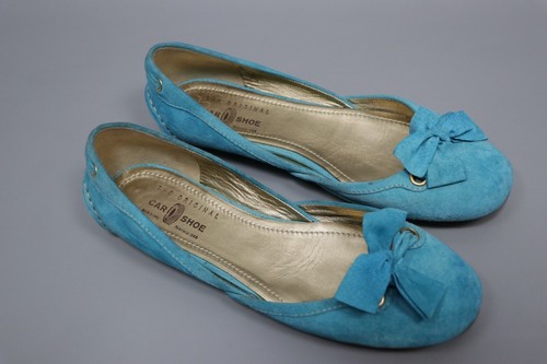 Scarpa auto turchese pelle - scarpa,