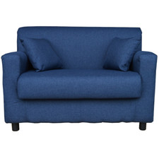 Divano 2 posti Blu - tessuto