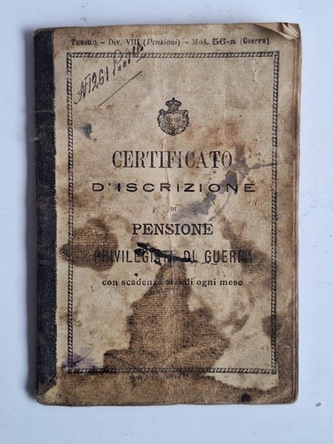 Militaria ww1 certificato - ww1,