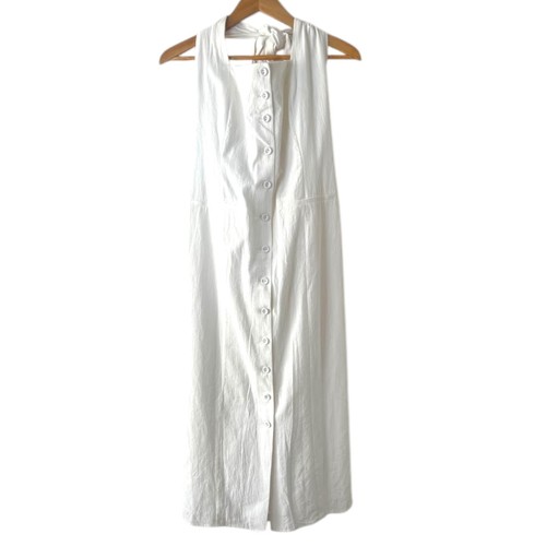 Abito midi commense bianco - commense,