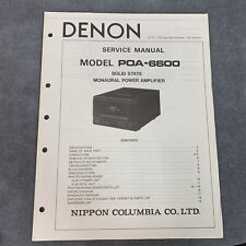 Denon POA-6600 Manuale di