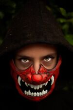 Samurai Mask Japanese Hannya Demon - Mezza maschera Samurai e demone giapponese