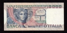 CINQUANTAMILA 50000 LIRE VOLTO DI DONNA DECRETO 11/04/1980