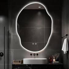 Specchio bagno asimmetrico
