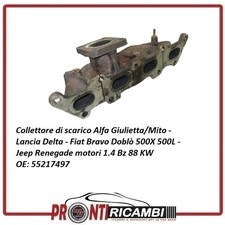 55217497 Collettore scarico motori Fiat Lancia Alfa Jeep 1.4 bz 88KW