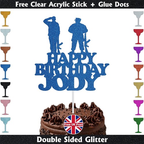 Cake topper glitter compleanno - cake,