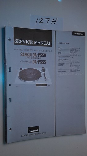 Sansui p550 p555 manuale - p555,