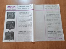 ERCOLE MARELLI Milano depliant INTERRUTTORI SERIE TM 1 per motori trifasi