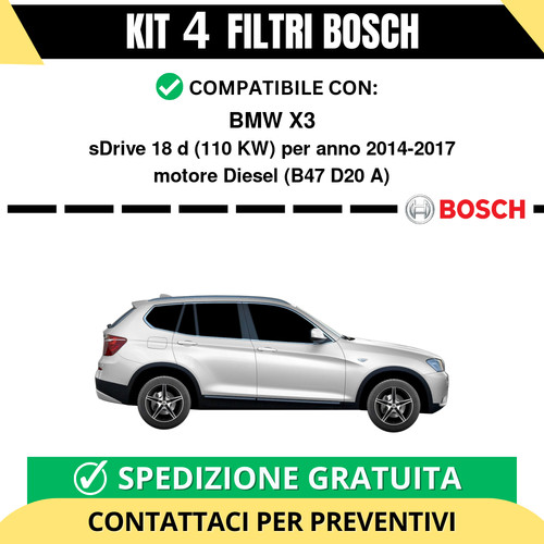 Kit bosch filtri tagliando - bosch,