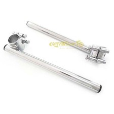 Semimanubri Ø 22mm cromati caferacer con attacco da 37mm cafe racer vintage