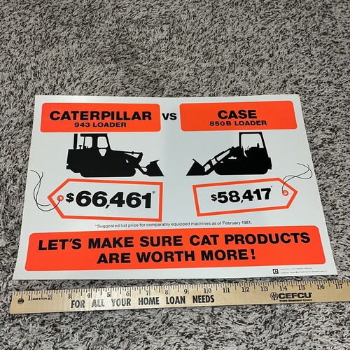 Insegna vintage cat case ih - cat,