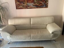 divano  in pelle 3 posti usato