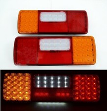 LED Posteriore Fari Coppia 12V 5 Funzione Rimorchio Roulotte Camion Omologato