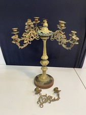 Candelabro antico ottone 9