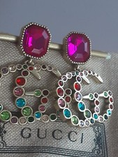 100% Gucci  Earrings logo GG