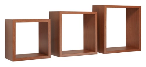 Set mensole parete cubo - set, 3