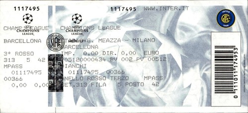 Biglietto champions league - biglietto,