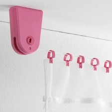 IKEA FÖRSYNT Filo per Tenda Rosa con Raccordi e Clip 200 cm