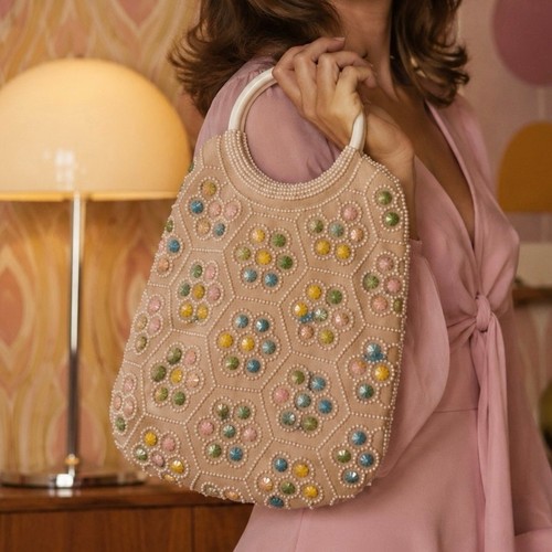 Borsa con perline anni di - borsa, 70