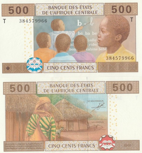 Africa centrale banconota 500 - africa,