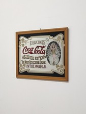 Quadro  Incorniciato Pubblicità Coca Cola A Specchio 1970  VINTAGE Q145