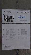 Aiwa wx505 service manual - service,