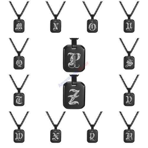 Collana con ciondolo lettera