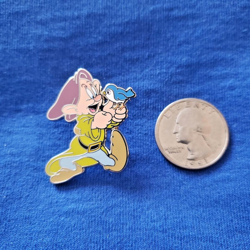 Dopey holding bluebird - holding, a