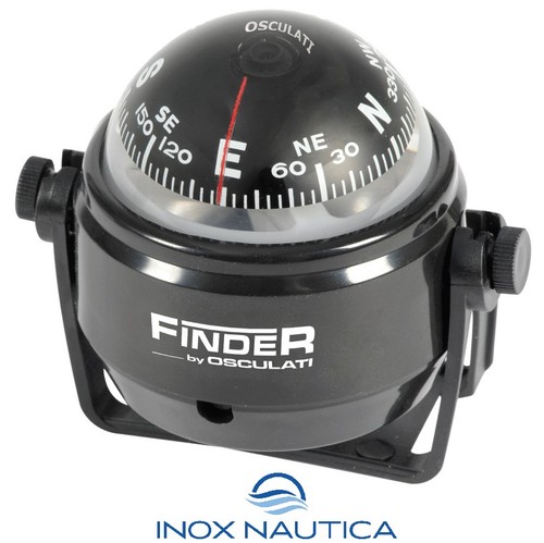 Bussola finder nera con - finder, 2"