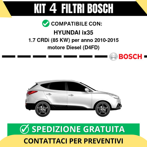 Kit bosch filtri tagliando - bosch,