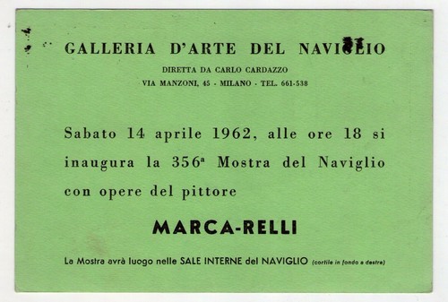Cartolina invito mostra - cartolina/invito,