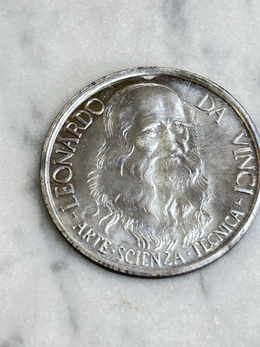 Vecchia medaglia leonardo - medaglia,
