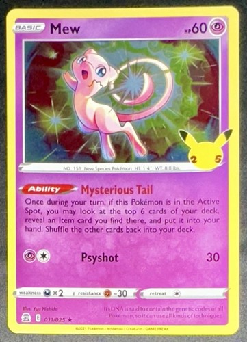 Pokemon mew holo - 011/025, 25th