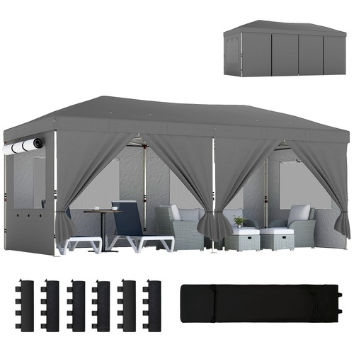 Outsunny gazebo pieghevole con - outsunny,