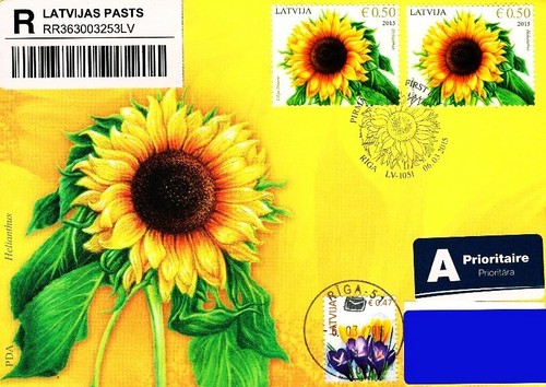 Lettonia 2015 girasole - lettonia,