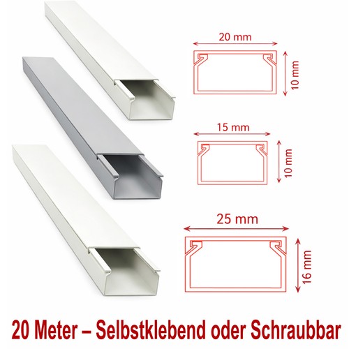 Canalina passacavi pvc - in,