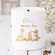 Salvadanaio ceramica dinosauro