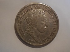Regno 2 Sicilie Ferdinando I piatto 1818 grande testa in argento