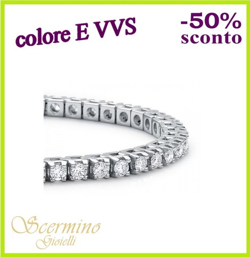 Bracciale tennis oro bianco - in,