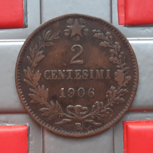 2 centesimi 1906 r - ,