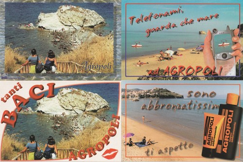Agropoli lotto 8 cartoline - agropoli,