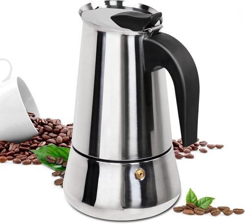 Cup moka pot stainless - 12,