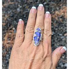 Anello navajo viola dalia - anello,