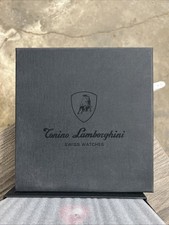 Scatola Orologio Automatico Tonino Lamborghini Uomo 'PANFILO' Quadrante Nero NO WATCH!!!