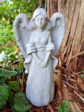 Latex angel mold plaster concrete casting rubber mould  9"H x 4"W