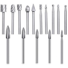 15x Legno Intaglio Set Punte