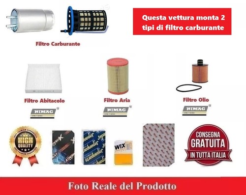 Kit filtri tagliando per alfa - kit,