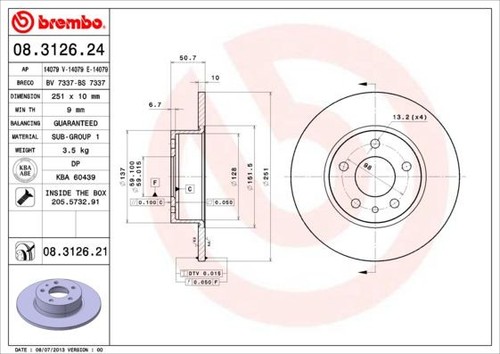 Coppia dischi freno brembo - freno,